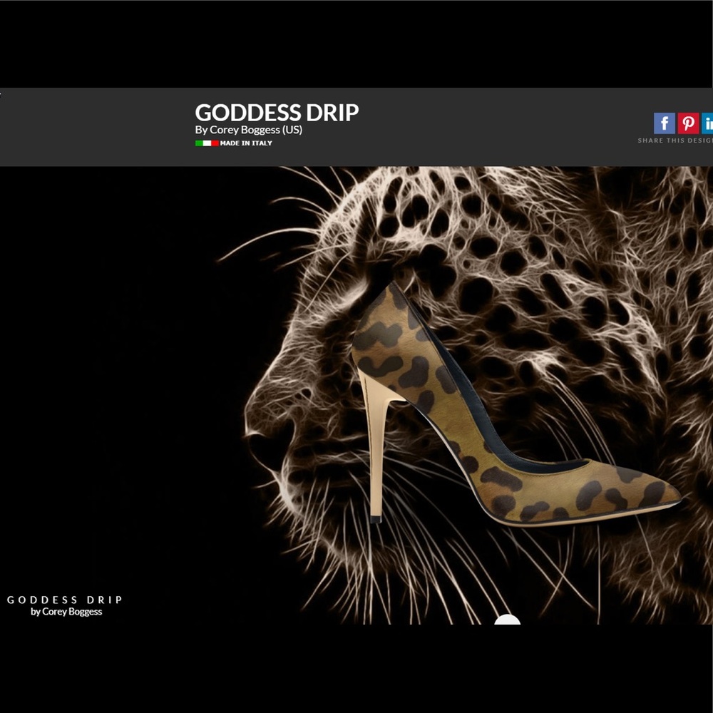 Goddess Drip High Heels! 100% Italian leather!